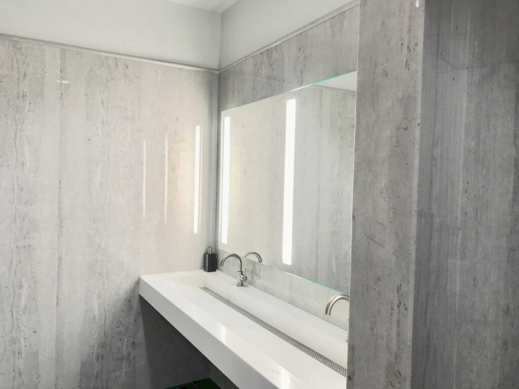 Custom Marble Commercial Bathroom