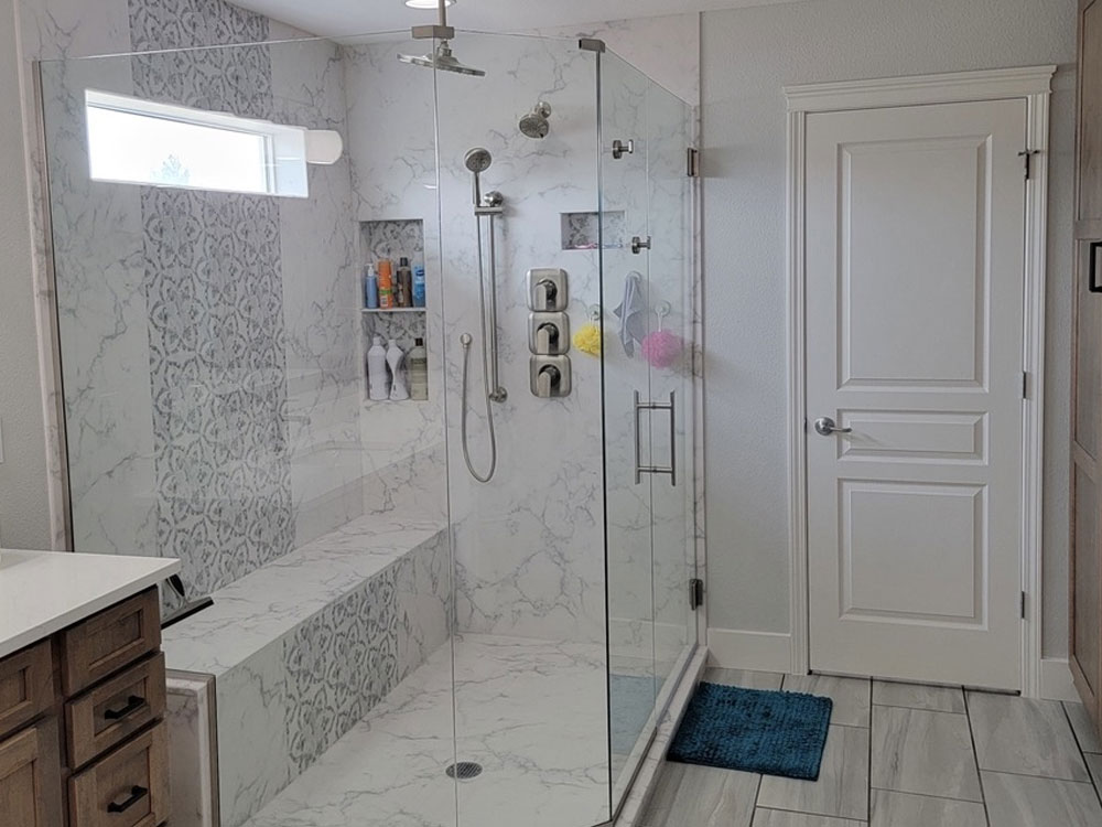 Bathroom Remodel with Custom Marble